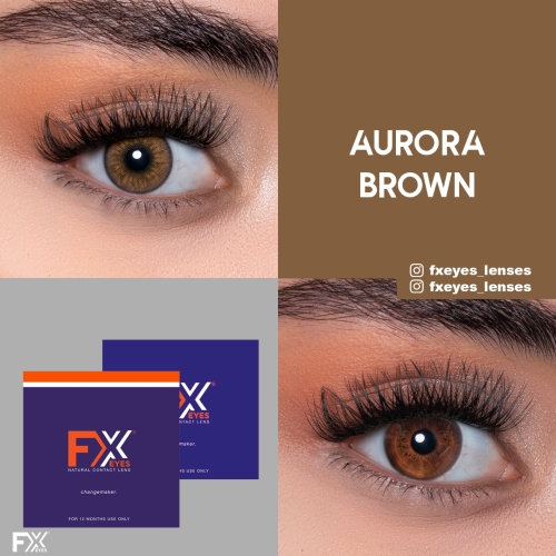 Fx Eyes Ela Renk Aurora Brown (1 Yıllık)