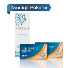 2 Kutu Air Optix Night & Day Aqua - 6'Lı Paket + 60ml Solüsyon