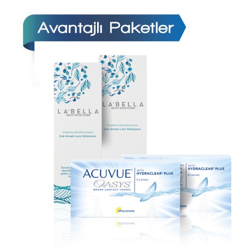 Acuvue Oasys Hydraclear Plus - 6'Lı Paket 2 + 2 Adet
