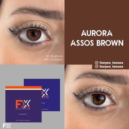 Fx Eyes Ela Renk Aurora Asos Brown (1 Yıllık)