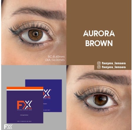Fx Eyes Ela Renk Aurora Brown (1 Yıllık)