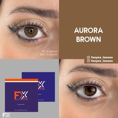 Fx Eyes Ela Renk Aurora Brown (1 Yıllık)