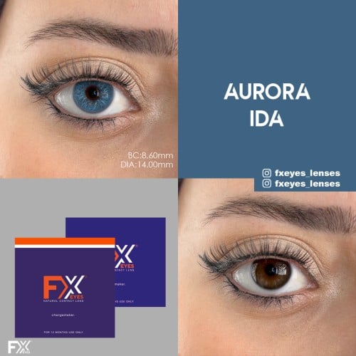 FX Eyes Mavi Renk Aurora İda (1 YILLIK)