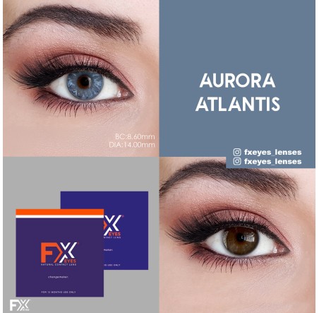 FX Eyes Mavi Renk Aurora Atlantis (1 YILLIK)