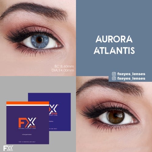 FX Eyes Mavi Renk Aurora Atlantis (1 YILLIK)
