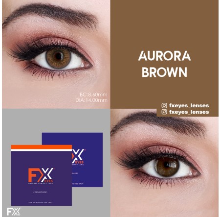 Fx Eyes Ela Renk Aurora Brown (1 Yıllık)