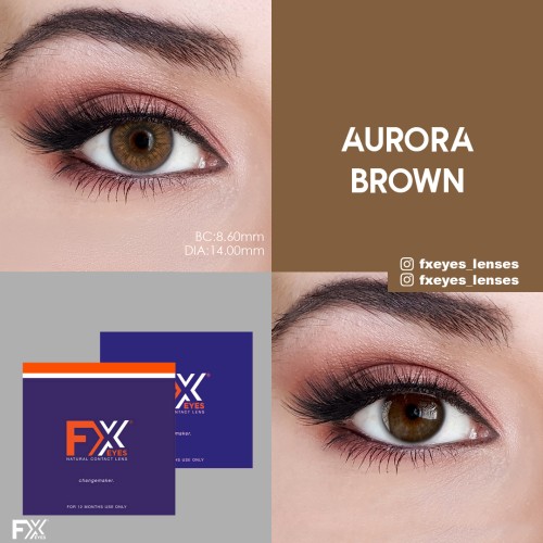 Fx Eyes Ela Renk Aurora Brown (1 Yıllık)