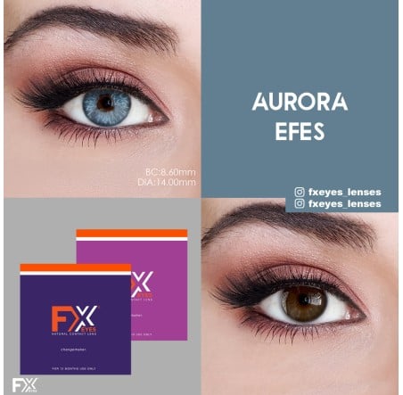 FX Eyes Mavi Renk Aurora Efes (1 YILLIK)