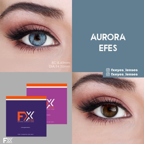 FX Eyes Mavi Renk Aurora Efes (1 YILLIK)