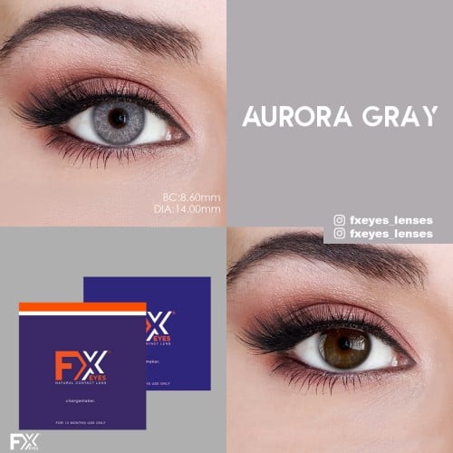 Fx Eyes Gri Renk Aurora Gray (1 Yıllık)