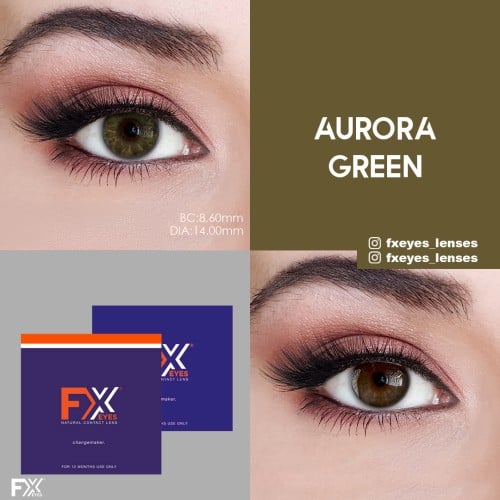 FX Eyes Yeşil Renk Aurora Green (1 YILLIK)
