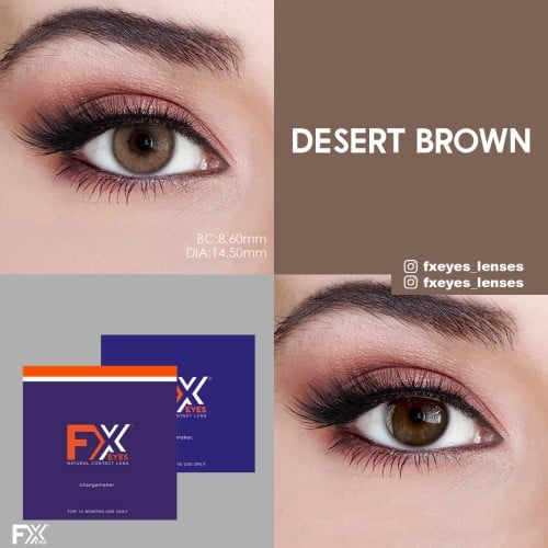 Fx Eyes Ela Renk Desert Brown (1 Yıllık)