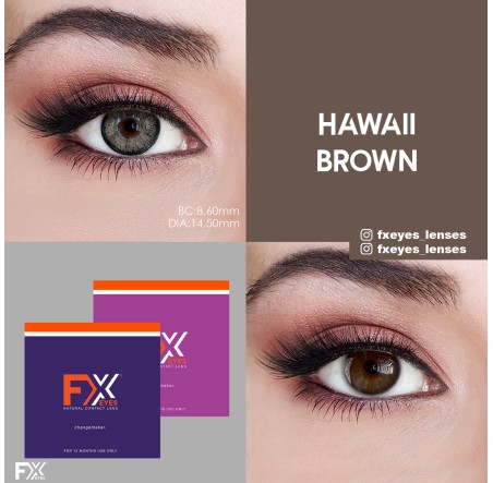 Fx Eyes Ela Renk Hawai Brown (1 Yıllık)