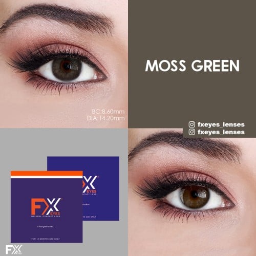 FX Eyes Yeşil Renk Moss Green (1 YILLIK)