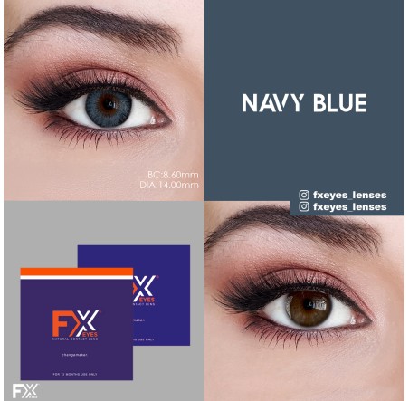 FX Eyes Mavi Renk Navy Blue (1 YILLIK)
