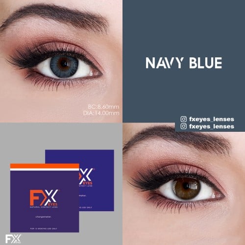 FX Eyes Mavi Renk Navy Blue (1 YILLIK)