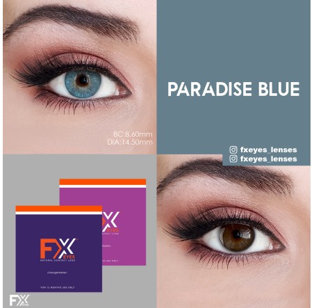 FX Eyes Mavi Renk Paradise Blue  (1 Yıllık)