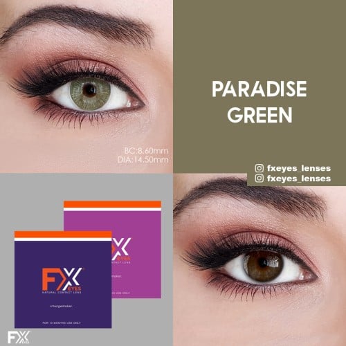 FX Eyes Yeşil Renk Paradise Green (1 YILLIK)