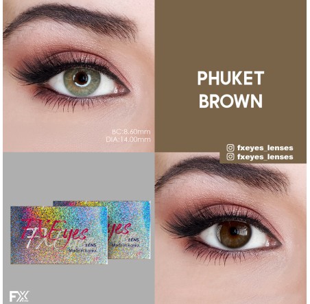 FX Eyes Ela Renk Phuket Brown (3 Aylık)