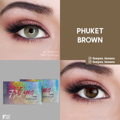 FX Eyes Ela Renk Phuket Brown (3 Aylık)