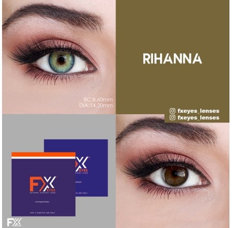 FX Eyes Yeşil Renk Rihanna (1 YILLIK)