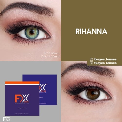 FX Eyes Yeşil Renk Rihanna (1 YILLIK)