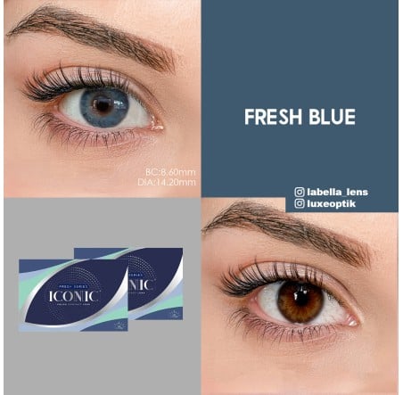 Iconic Fresh Blue Renkli Lens (3 Aylık)