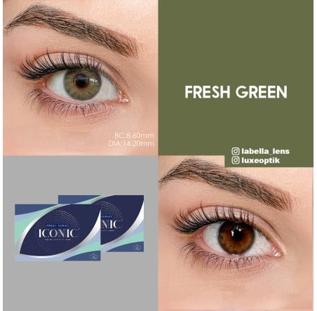 Iconic Fresh Green Renkli Lens (3 Aylık)