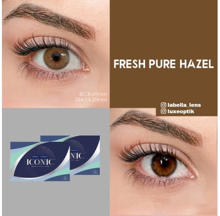 Iconic Fresh Pure Hazel Renkli Lens (3 Aylık)