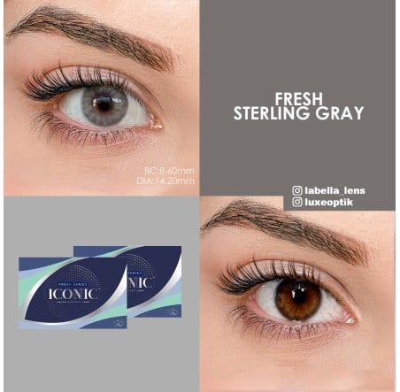Iconic Fresh Sterling Gray Renkli Lens (3 Aylık)