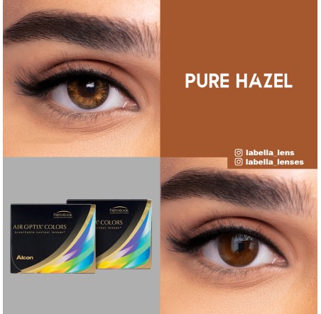 Air Optix Colors Ela Renk Pure Hazel (1 Aylık)