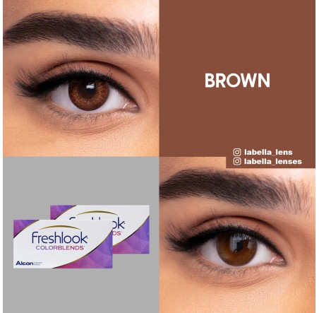 Freshlook Colorblends Ela Renk Brown (1 Aylık)