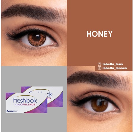 Freshlook Colorblends Ela Renk Honey (1 Aylık)