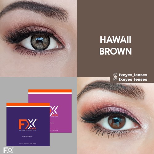 Fx Eyes Ela Renk Hawai Brown (1 Yıllık)