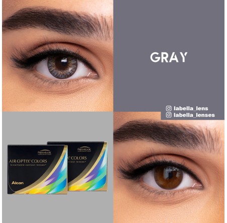 Air Optix Colors Gri Renk Gray (1 Aylık)