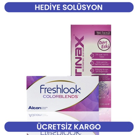 Freshlook Colorblends Gri Renk Grey (1 Aylık)