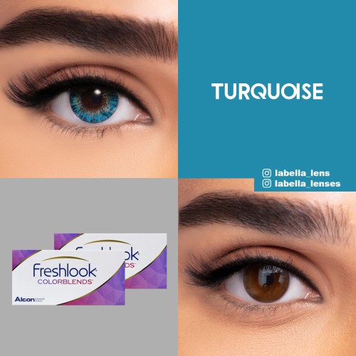 Freshlook Colorblends Gri Renk Turquoise (1 Aylık)