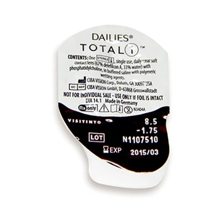 Dailies Total 1 30lu Kutu Günlük Lens