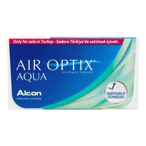 2 Kutu Air Optix Aqua - 6'Lı Paket + 360ml Solüsyon