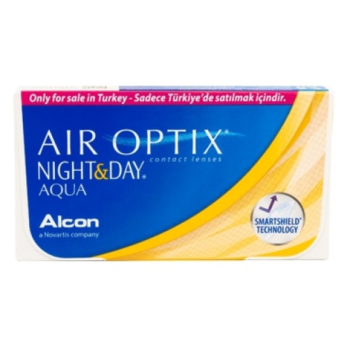 2 Kutu Air Optix Night & Day Aqua - 6'Lı Paket + 360ml Solüsyon