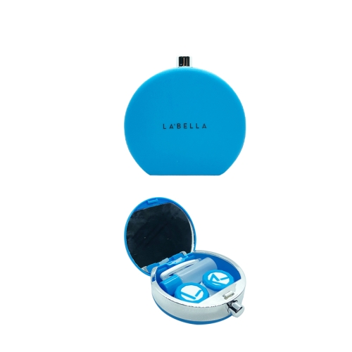 Şeffaf Lens için Parfüm Şişesi Şekilli Mavi Renkli Lens Kabı