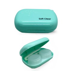 Soft Clear Yeşil Renk Lens Kabı
