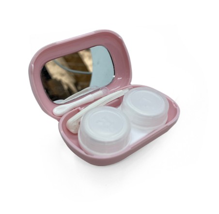 Soft Clear Pembe Renk Lens Kabı