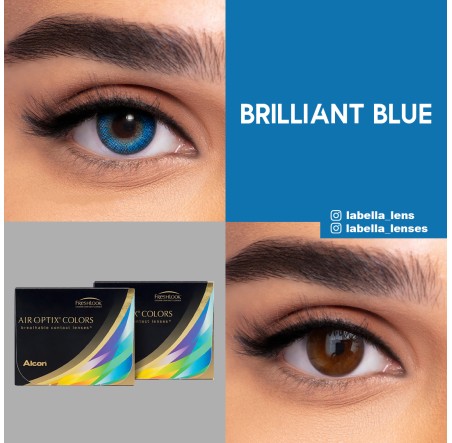 Air Optix Colors Mavi Renk Brilliant Blue (1 Aylık)