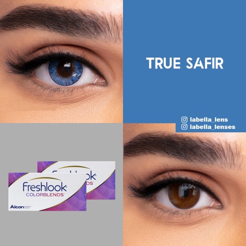 Freshlook Colorblends Mavi Renk True Safir (1 Aylık)