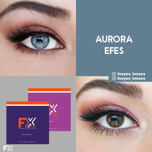 FX Eyes Mavi Renk Aurora Efes (1 YILLIK)