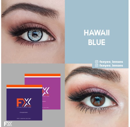 FX Eyes Mavi Renk Hawaii Blue (1 YILLIK)