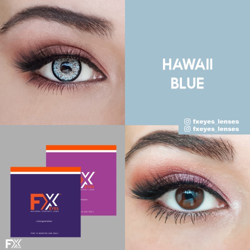 FX Eyes Mavi Renk Hawaii Blue (1 YILLIK)