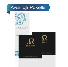 2 Kutu Armeda Serisi Renkli Lens (6 Aylık) + Solüsyon