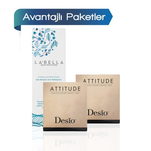 2 Kutu Desio Attitude Monthly 1 Tone (Aylık) + Solüsyon